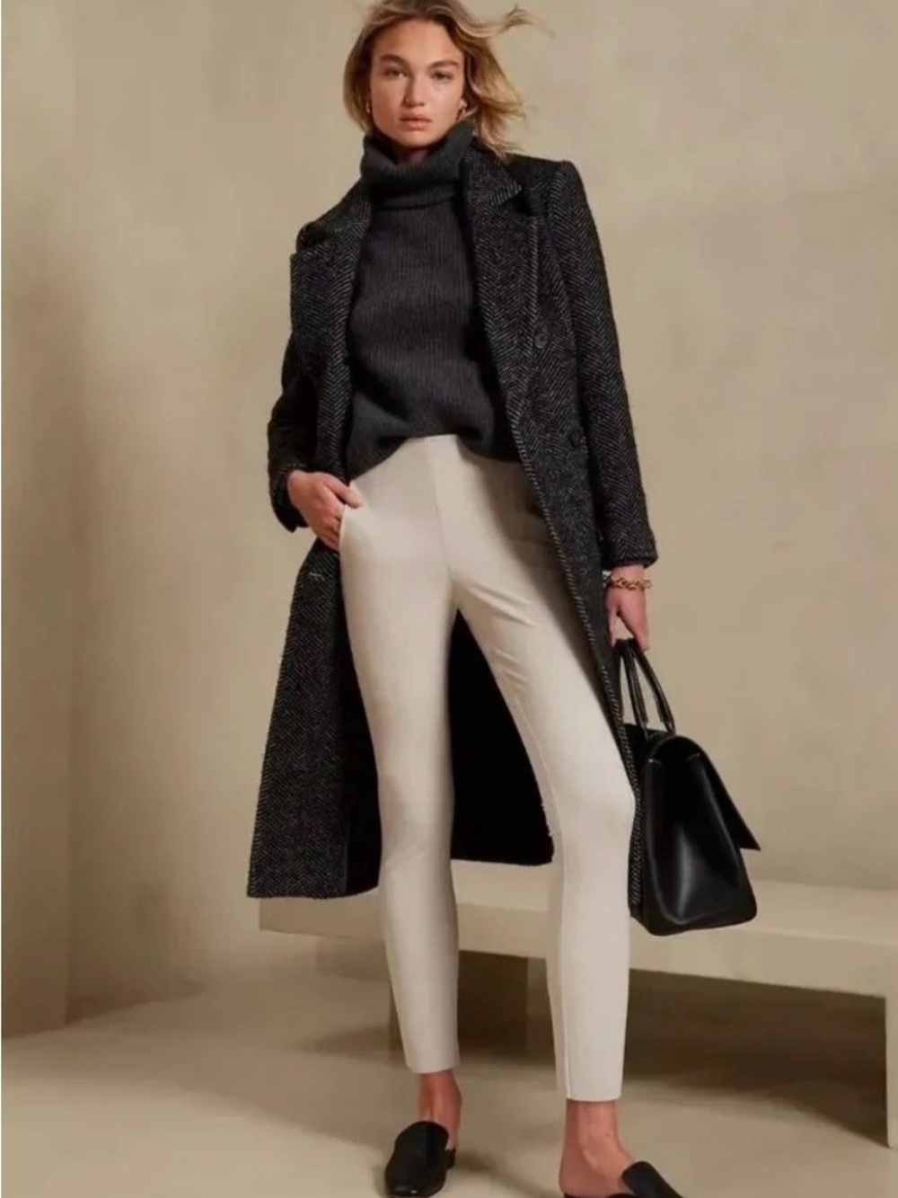 Banana Republic | Skinny Luxe Sculpt Pant in Sea Salt | Sz 8L